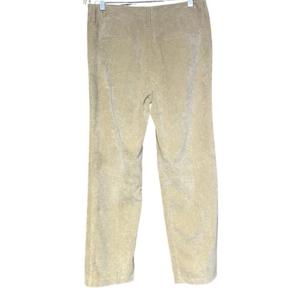 Larry Levine tan corduroy pants jean straight leg stretch comfortable size 12 - Picture 2 of 4